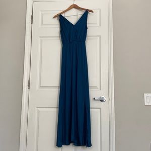 maxi satin dress
